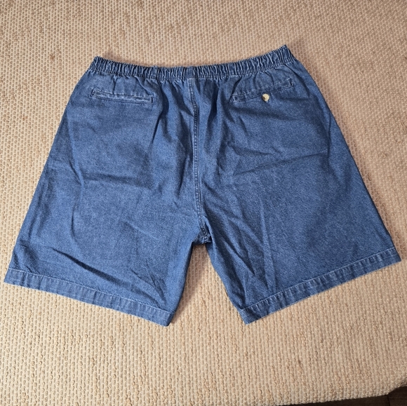 Haband's Casual Joe Jeans Shorts Blue Size Xl  Elastic Waistband - Picture 2 of 12